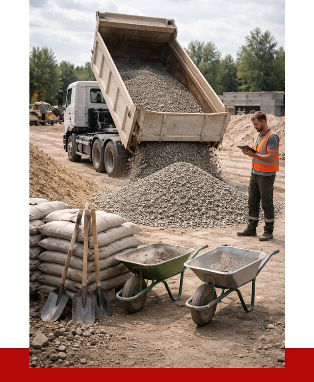 Доставка нерудных материалов в Серпухове от 1219 руб. | ПРОНЕРУДСрп