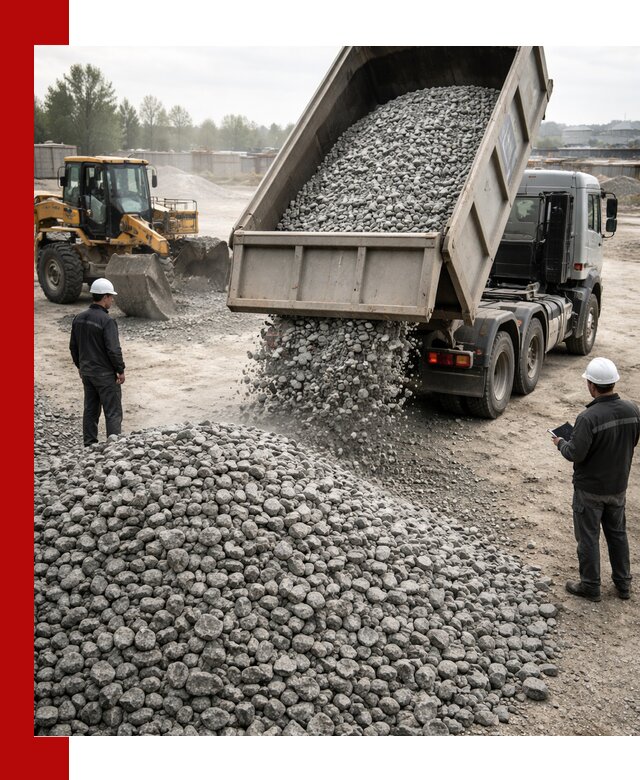 Доставка гранитного щебня фракции 20-40 в Серпухове
