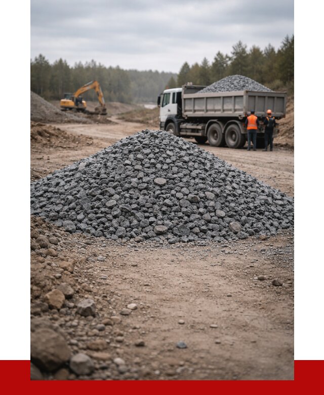 Щебень габбро диабаз фракция 40-70 в Серпухове от 2235 р-ПРОНЕРУДСрп