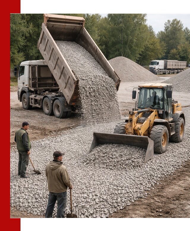Купить гравийный щебень фракция 20-40 в Серпухове с доставкой