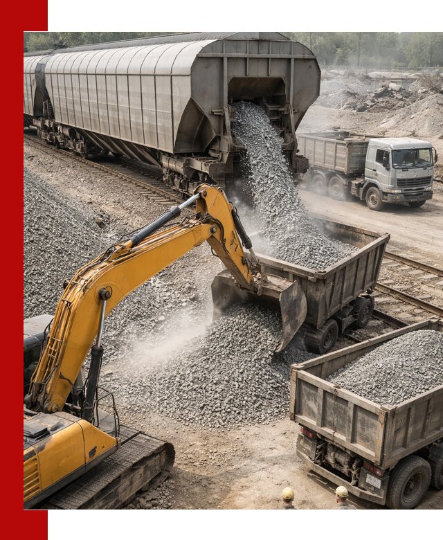 Доставка железнодорожного щебня в Серпухове крупными партиями быстрого отгруза