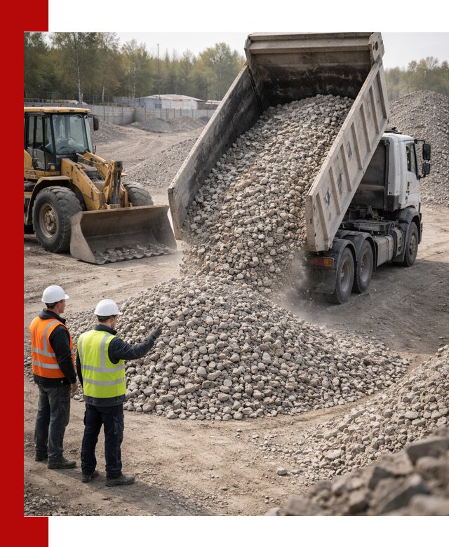 Вторичный щебень фракция 40–70 доставка в Серпухове