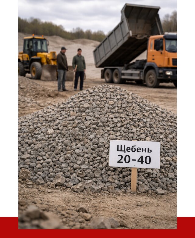 Бетонный щебень фракция 20-40 в Серпухове от 2489 р. | ПРОНЕРУДСрп