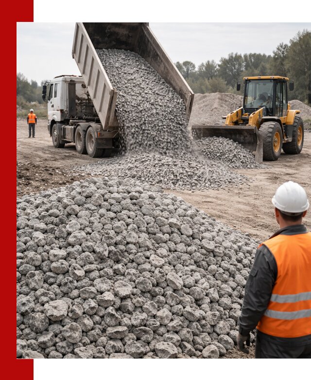 Доставка бетонного щебня фракции 20-40 в Серпухове