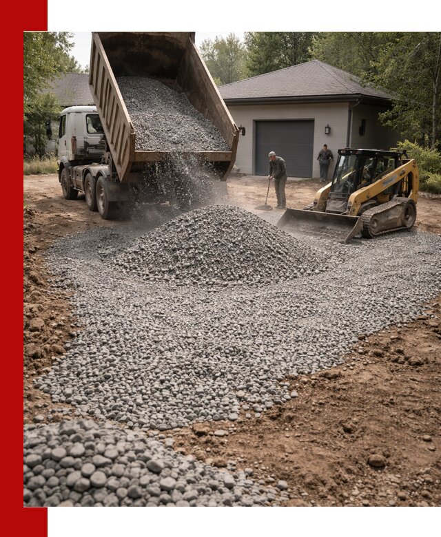 Щебень для парковки в Серпухове: доставка и укладка качественного материала