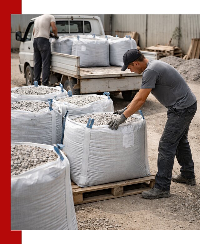 Доставка щебня в мешках по выгодным ценам в Серпухове