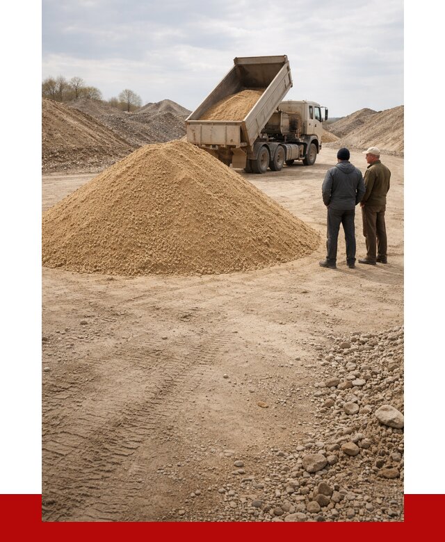 Карьерный песок крупнозернистый в Серпухове от 8637 р | ПРОНЕРУДСрп