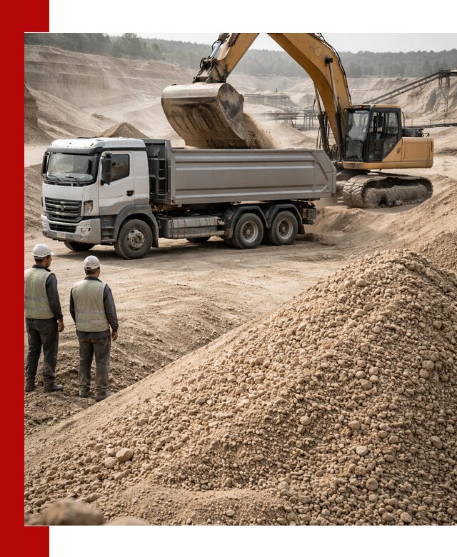 Карьерный крупнозернистый песок с доставкой в Серпухове