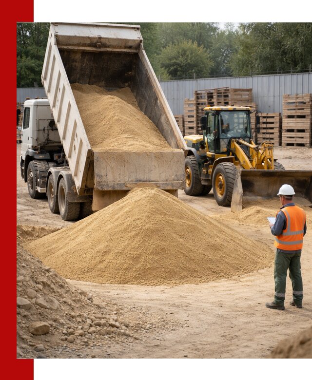 Доставка карьерного мелкозернистого песка в Серпухове