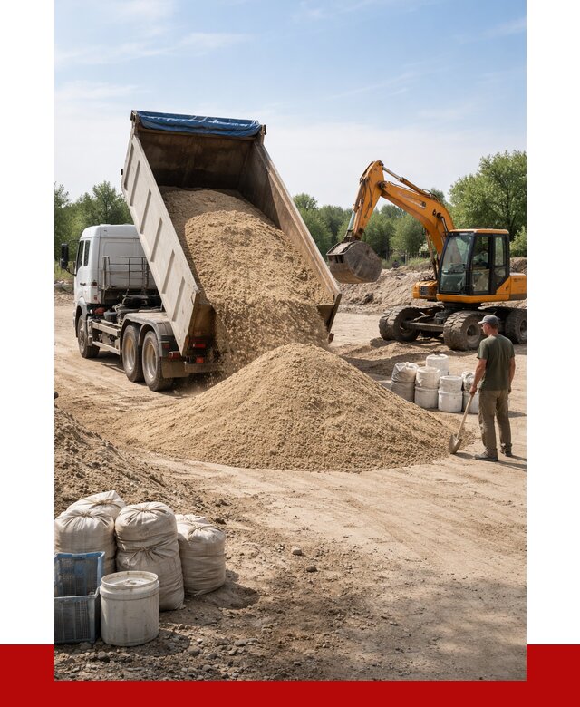 Купить речной песок в Серпухове от 1219 р. за куб | ПРОНЕРУДСрп