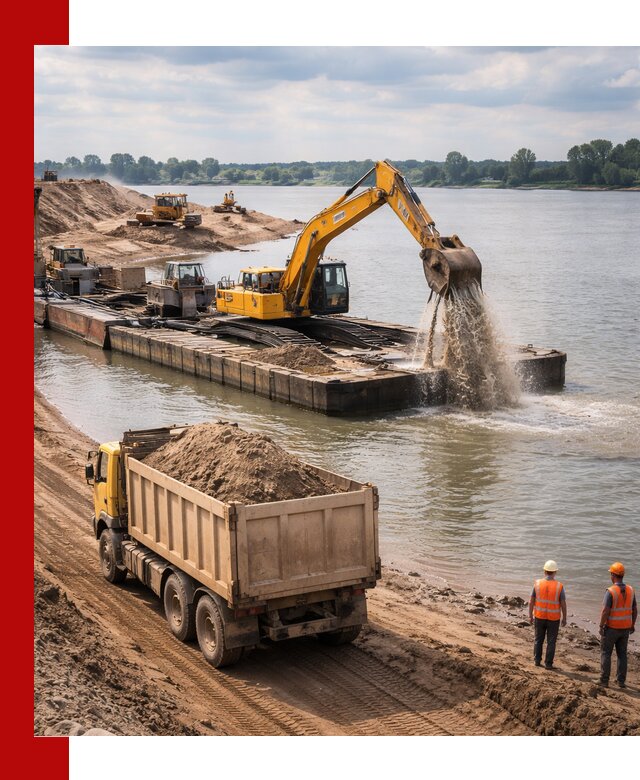 Намывной песок с доставкой в Серпухове оптом и в розницу