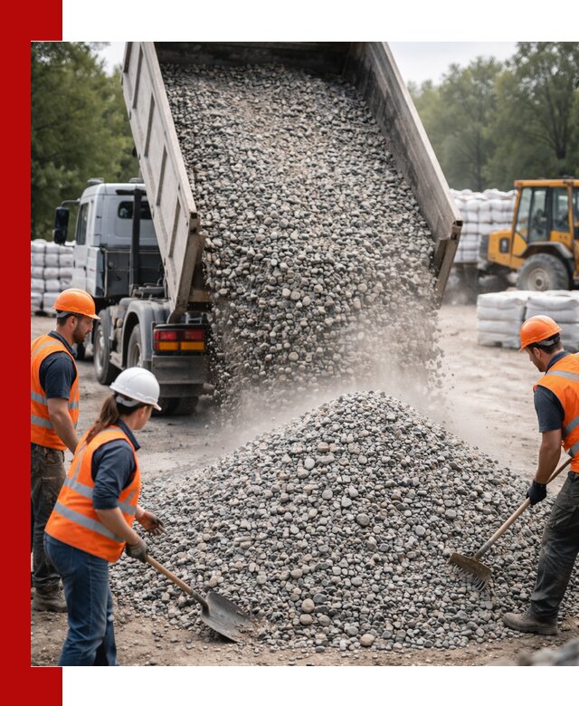 Доставка гравия и камня в Серпухове оптом и в розницу
