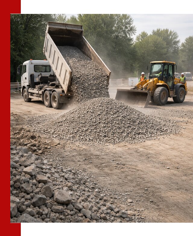 Гравий фракция 5–20 доставка в Серпухове оптом и в розницу