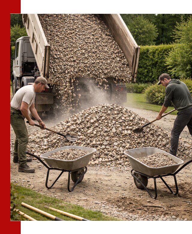 Доставка и продажа декоративной гальки в Серпухове