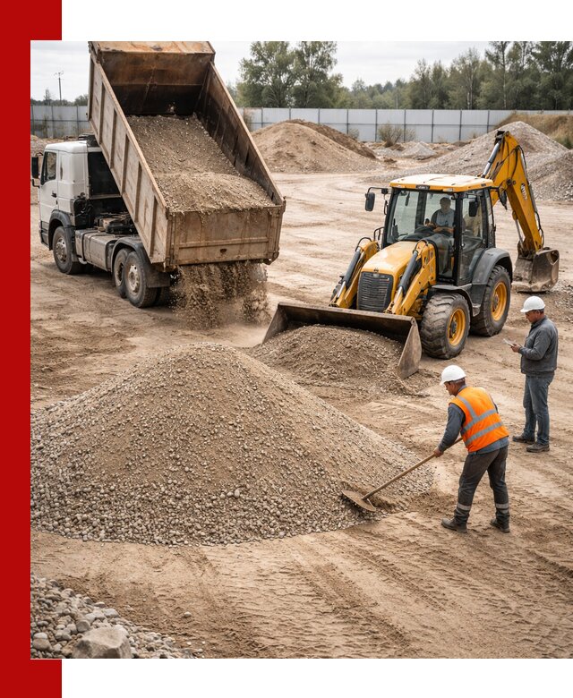 Поставка и доставка ПГС С4 в мешках и самосвалах в Серпухове