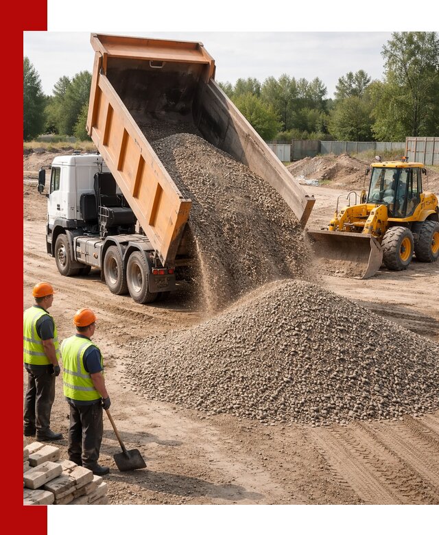 Доставка щебёночно-песчаной смеси ЩПС С7 в Серпухове