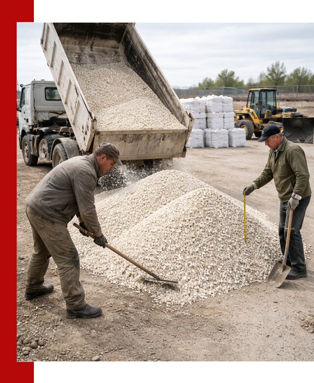 Мраморная крошка с доставкой и разгрузкой в Серпухове