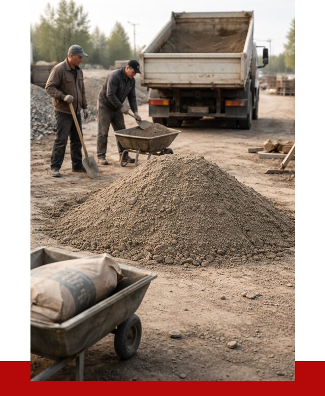 Цементно-песчаная смесь М150 в Серпухове от 4776 р. | ПРОНЕРУДСрп