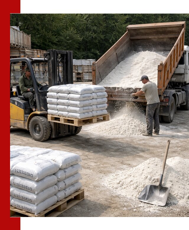 Доставка строительной извести оптом и в розницу в Серпухове