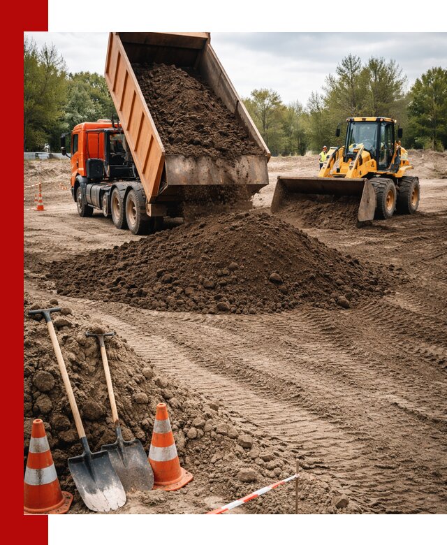 Поставка и доставка планировочного грунта в Серпухове