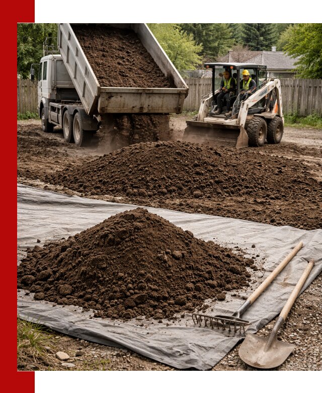 Грунт для отсыпки участка с доставкой в Серпухове