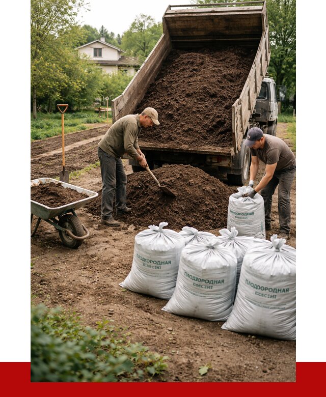 Плодородная смесь в Серпухове от 4268 р./куб с доставкой | ПРОНЕРУДСрп