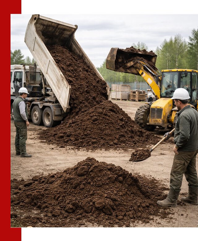 Доставка торфа оптом и в мешках в Серпухове
