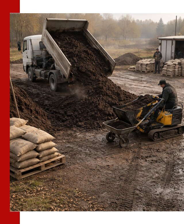 Кислый торф в доставке по выгодным ценам в Серпухове