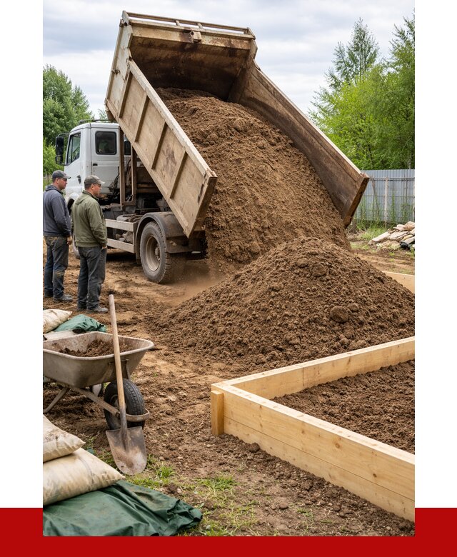 Торфо песчаная смесь в Серпухове с доставкой от 1880 р. | ПРОНЕРУДСрп