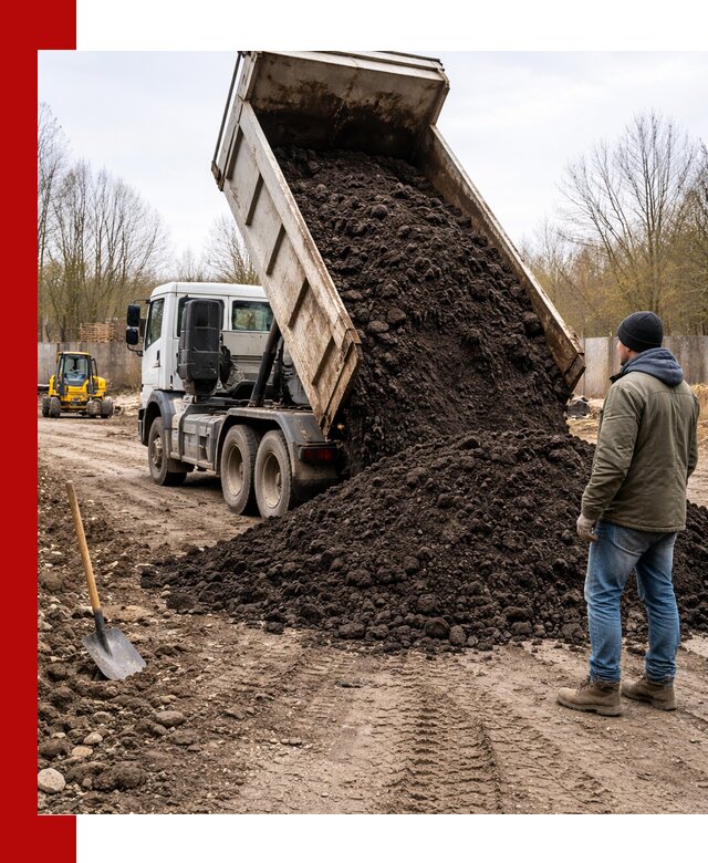 Доставка чернозема навалом в Серпухове быстро и выгодно