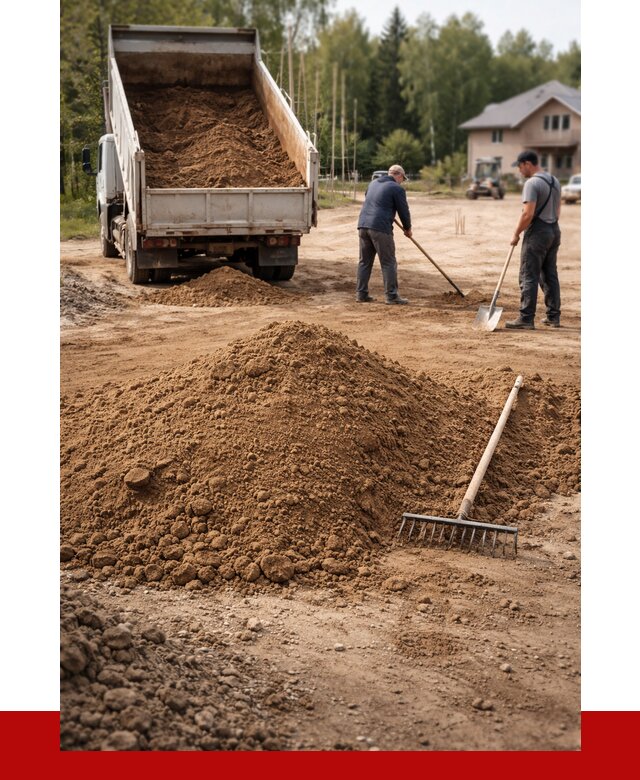 Суглинок для планировки в Серпухове с доставкой от 4268 р. | ПРОНЕРУДСрп