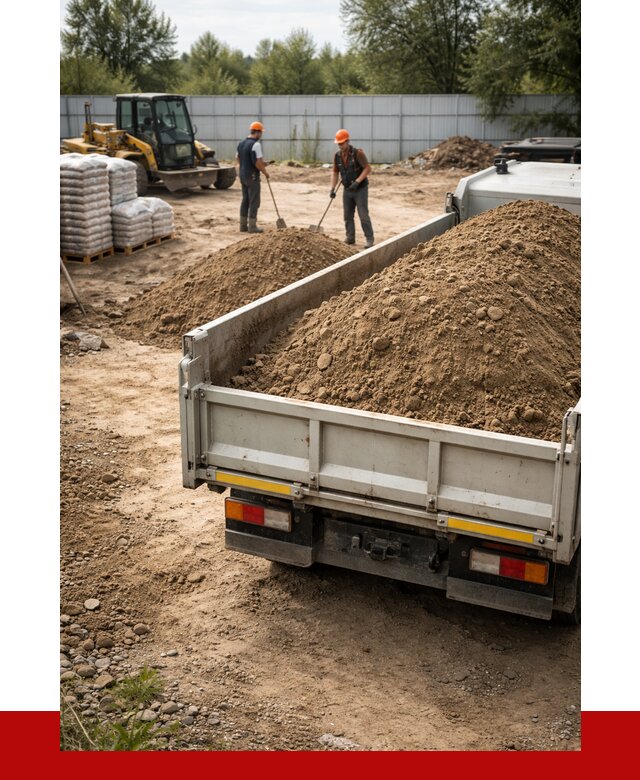Супесь с доставкой в Серпухове от 2489 р. за куб | ПРОНЕРУДСрп
