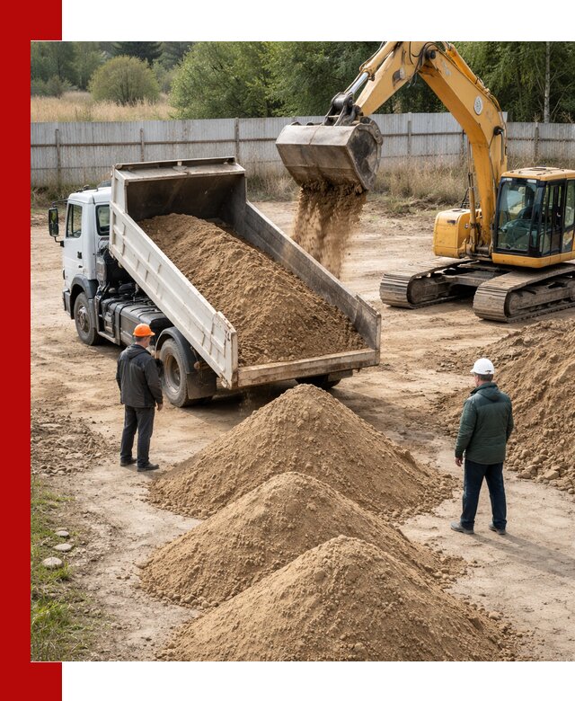 Доставка супеси вагонными и автопартиями в Серпухове