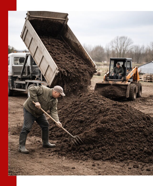 Доставка и продажа перегноя в Серпухове быстро и дешево