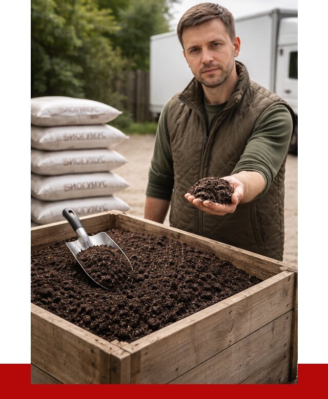 Купить биогумус в Серпухове с доставкой от 8637 р. за куб | ПРОНЕРУДСрп