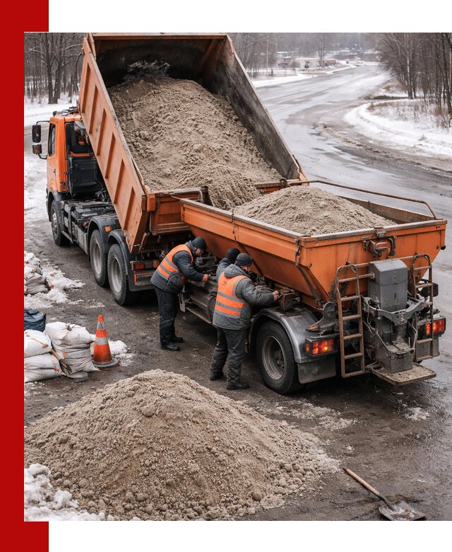 Поставка и вывоз пескосоля в Серпухове оптом и в розницу