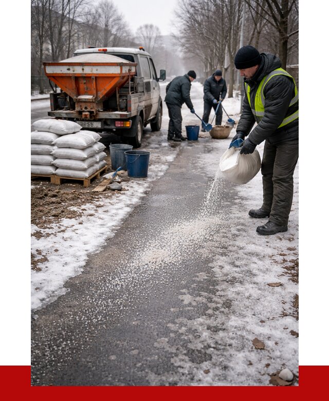 Реагент против гололеда в Серпухове с доставкой от 4572 р. | ПРОНЕРУДСрп