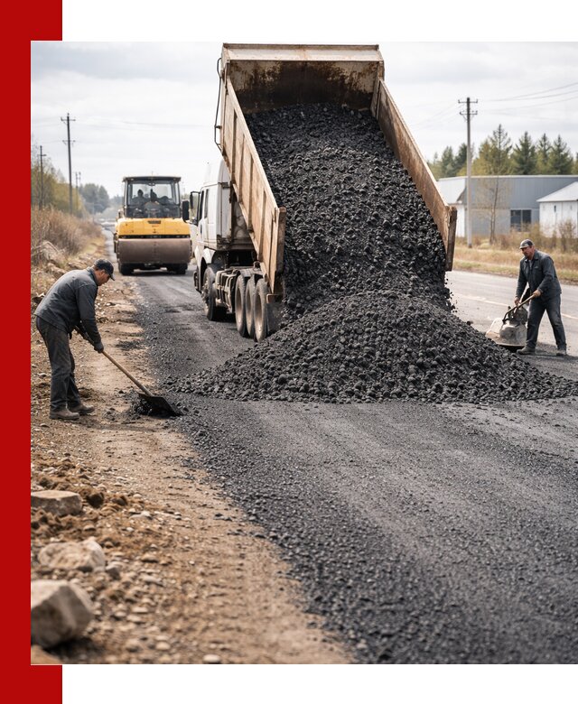 Асфальтовая крошка для дорог в Серпухове — поставка и доставка