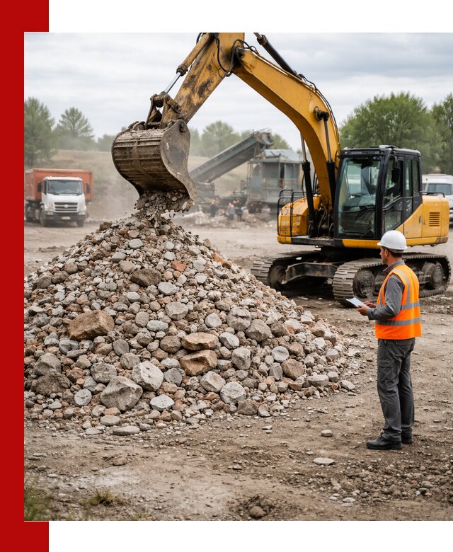 Доставка и вывоз строительного боя в Серпухове