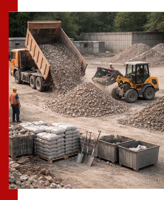 Вторичные материалы для отсыпки в Серпухове — поставка и доставка