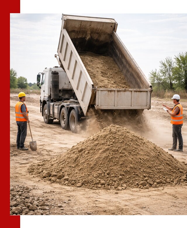 Доставка самосвалом 15 кубов в Серпухове за город и по городу