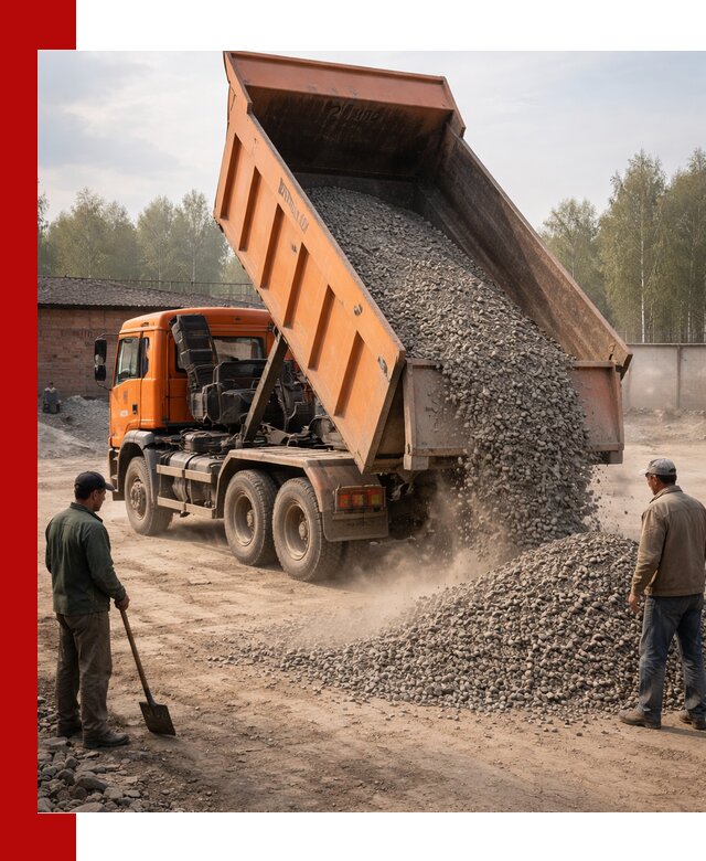 Доставка самосвалом 20 м3 в Серпухове быстро и надежно