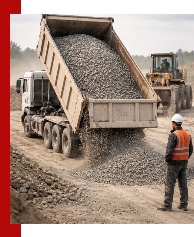 Доставка самосвалом 40 кубов цемента и сыпучих в Серпухове