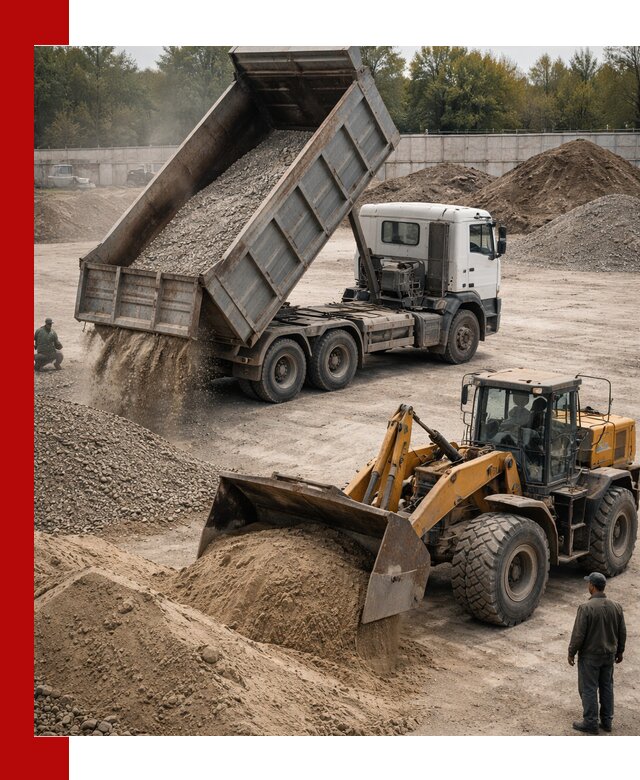 Перевозка сыпучих грузов самосвалами и бортовыми в Серпухове