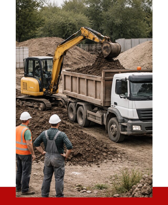Вывоз грунта в Серпухове от 4572 р. самосвалом | ПРОНЕРУДСрп