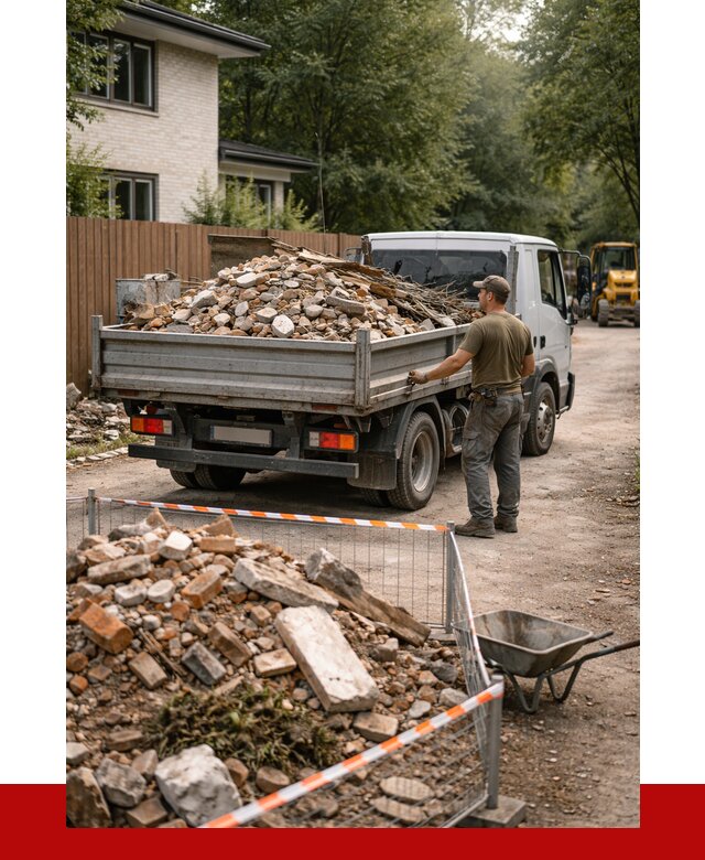 Вывоз строительного мусора с погрузкой в Серпухове от 7621 р | ПРОНЕРУДСрп