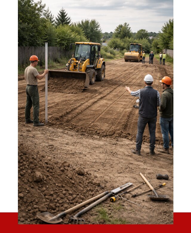 Планировка участка грунтом в Серпухове от 4572 р ПРОНЕРУДСрп
