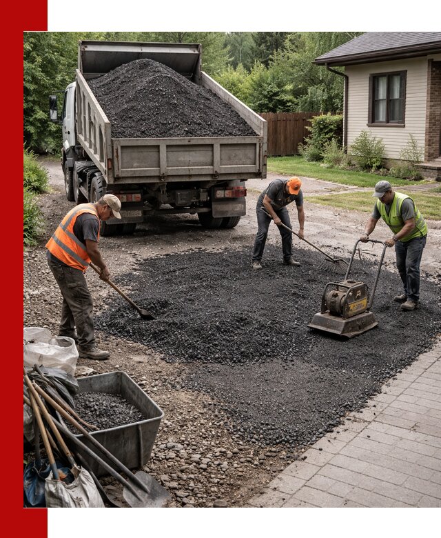 Асфальтовая крошка для двора с доставкой в Серпухове